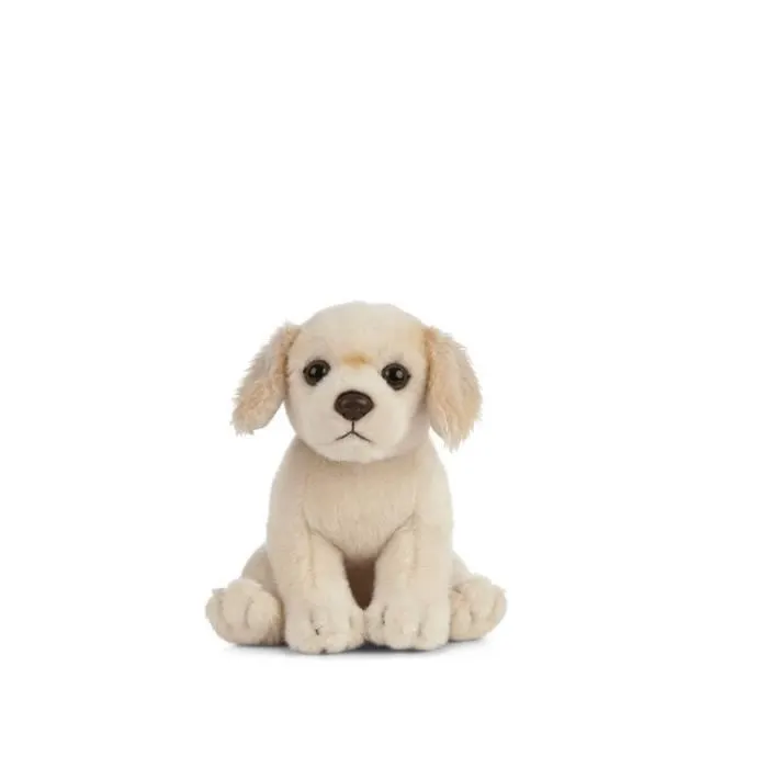 Peluche - Living Nature - Chiot Golden Labrador - 16 cm - Noir - Mixte-0