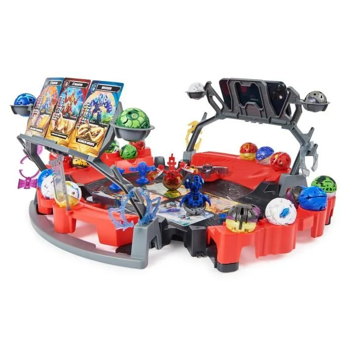Arène de combat Bakugan - BAKUGAN - Plus de 50 cm de long - Avec Bakugan Special Attack, lanceur et cartes-2