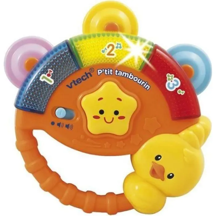 VTECH BABY - Hochet Musical P'tit Tambourin-0
