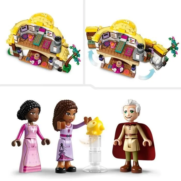 LEGO® Disney Wish 43231 La Chaumière d’Asha, Maison de Poupées avec Mini Poupées Asha, Sakina et Sabino et Figurine Star-3