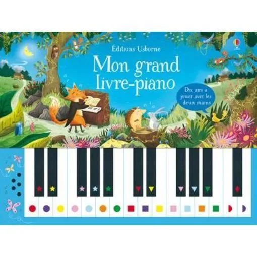 Livre - Mon Grand Livre-Piano - Blanc - 3 ans et plus - Enfant - Mixte - Cotoons-0