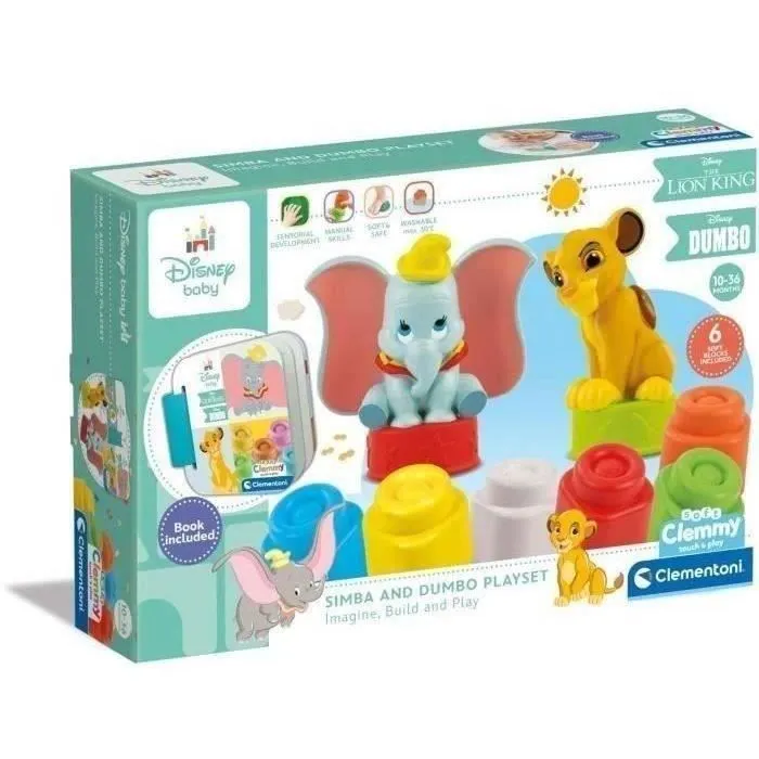 Coffret Disney Classics Clemmy - Disney Baby - Clementoni - 6 cubes - Fabriqué en Italie-4