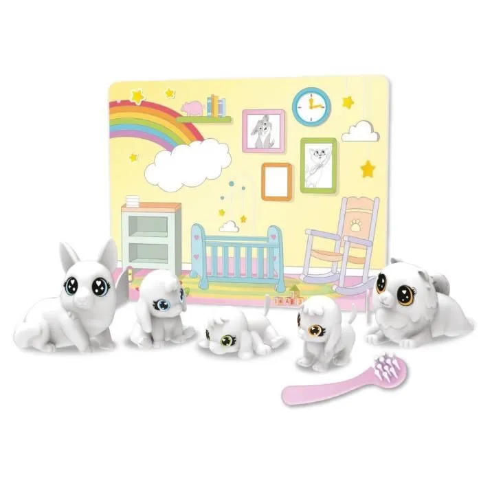Coloriage - CRAYOLA - Washimals Baby Pets Nursery Pack - Famille lavable à colorier! Dès 3 ans-1