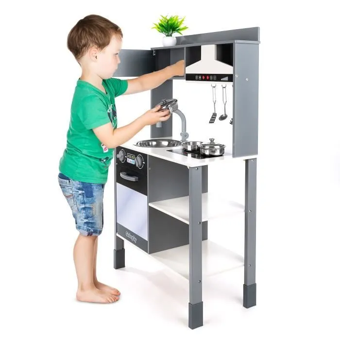 Kinderplay Cuisine Enfant, Cuisine en Bois Enfant - Cuisine en Bois pour Enfants modèles GS0062-1