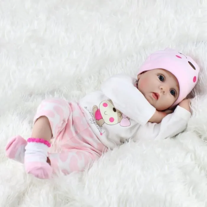 Bebeboutik Bebe Reborn realiste poupee 55cm poupee nouveau ne Kids fille Playmate anniversaire Gift LXY80306173