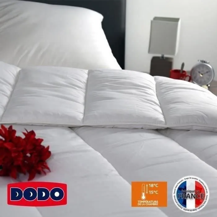 Couette chaude Vancouver - 220 x 240 cm - 400gr/m² - Blanc - DODO-1