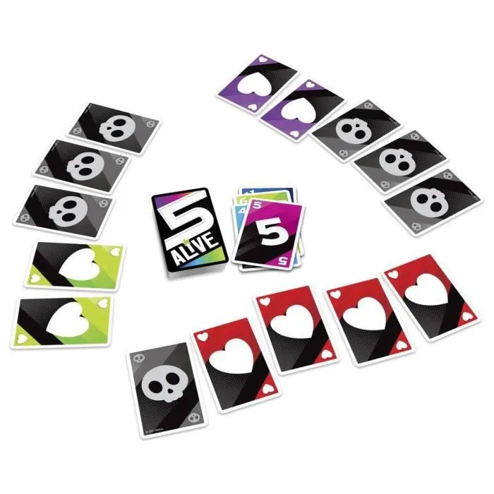 Jeu de cartes 5 Alive - HASBRO - Version délirante du 21 - Pour enfants à partir de 8 ans-2