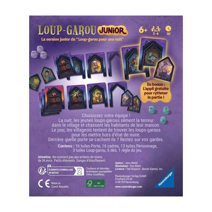 Jeu d ambiance Ravensburger Loup Garou Junior-2