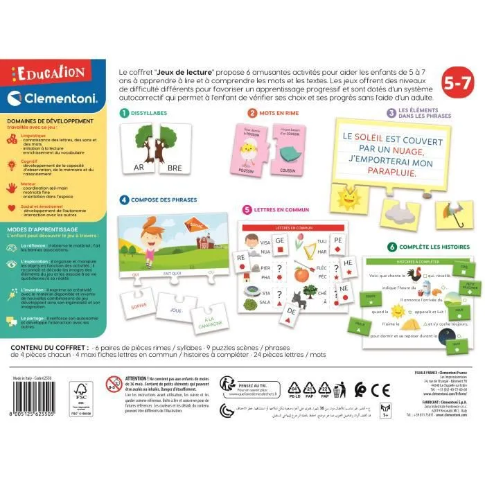 Éducation Clementoni - Jeux de lecture-2