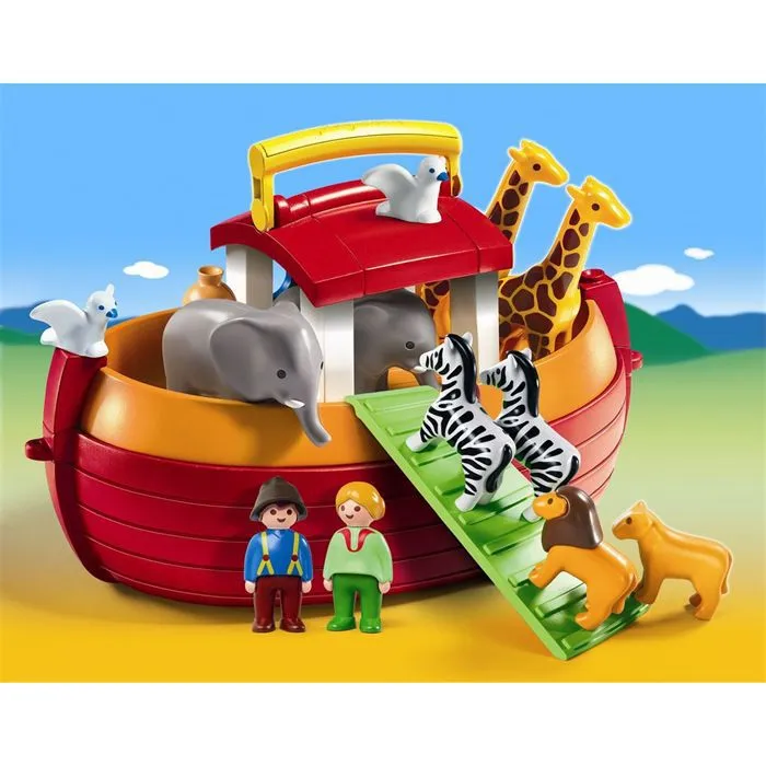 PLAYMOBIL - 6765 - Arche de Noé transportable - Jaune - Plastique - Enfant - Mixte-1