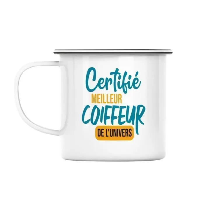 Mug en Métal Emaillé - FABULOUS - Certifié meilleur Coiffeur de l'univers - Cheveux Coupe Style Mode Fashion-3