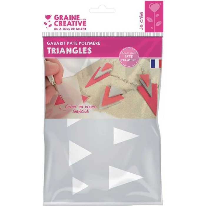 Gabarit pour pâte polymère A5 Triangle-0