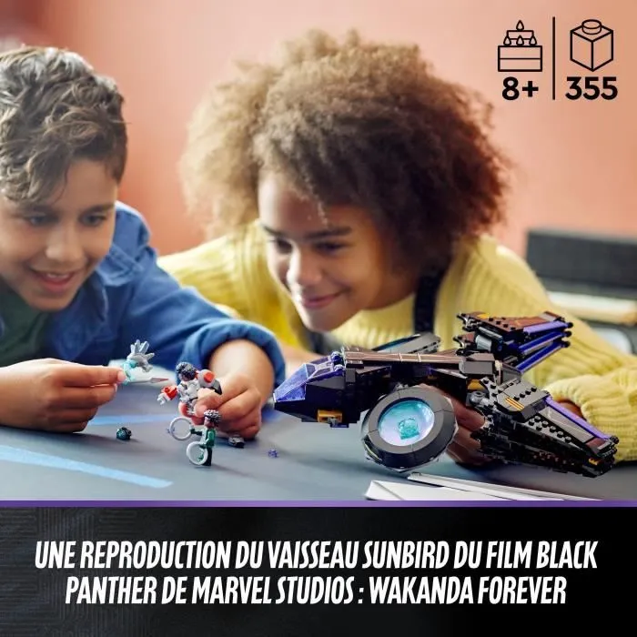 LEGO Marvel 76211 Le Sunbird de Shuri, Vaisseau Jouet, Black Panther Figurines, Super-Héros-5