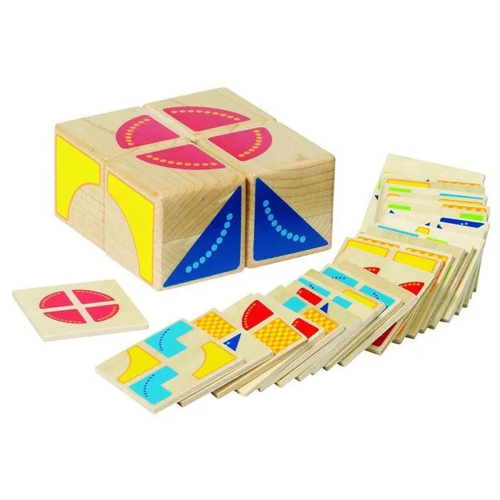 Jeu de casse-tête en bois - GOKI - Kubus (GK-58649) - Multicolore - A partir de 3 ans-1