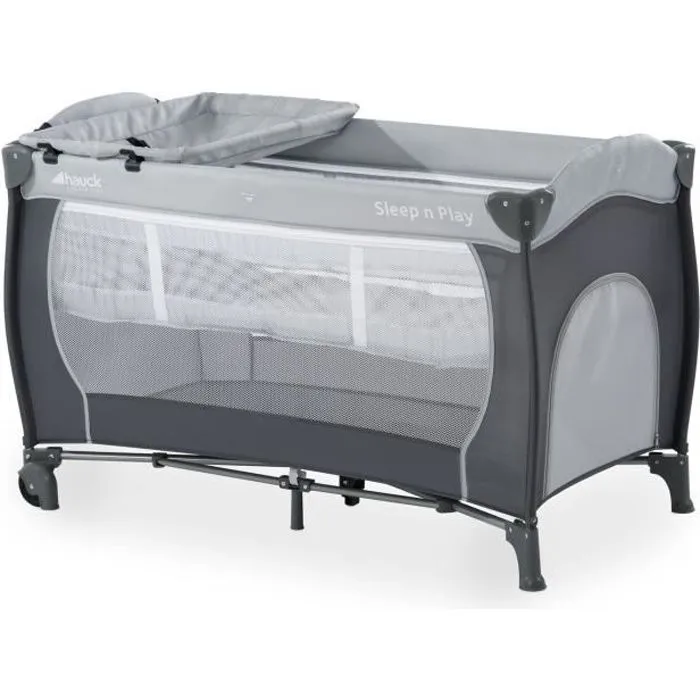 HAUCK Lit Parapluie Sleep N Play Center avec plan à langer - Stone-0