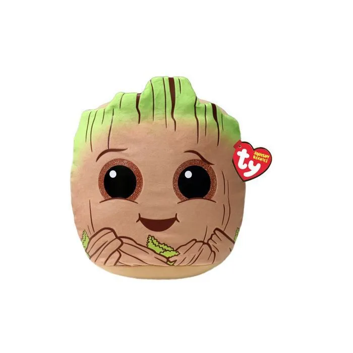 Jouet en peluche - TY - Marvel Squish a boos Small - Groot - Mixte - Multicolore - A partir de 6 ans-0