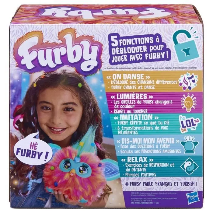 Furby corail, 15 accessoires, peluche interactive pour filles et garçons, animatronique activé par la voix, à partir de 6 ans-6