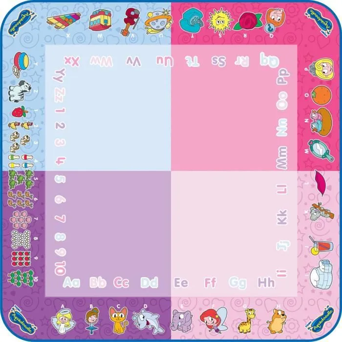 Tapis AQUADOODLE Classique pour Enfant - 4 Couleurs Rose - A partir de 18 mois - Intérieur-2