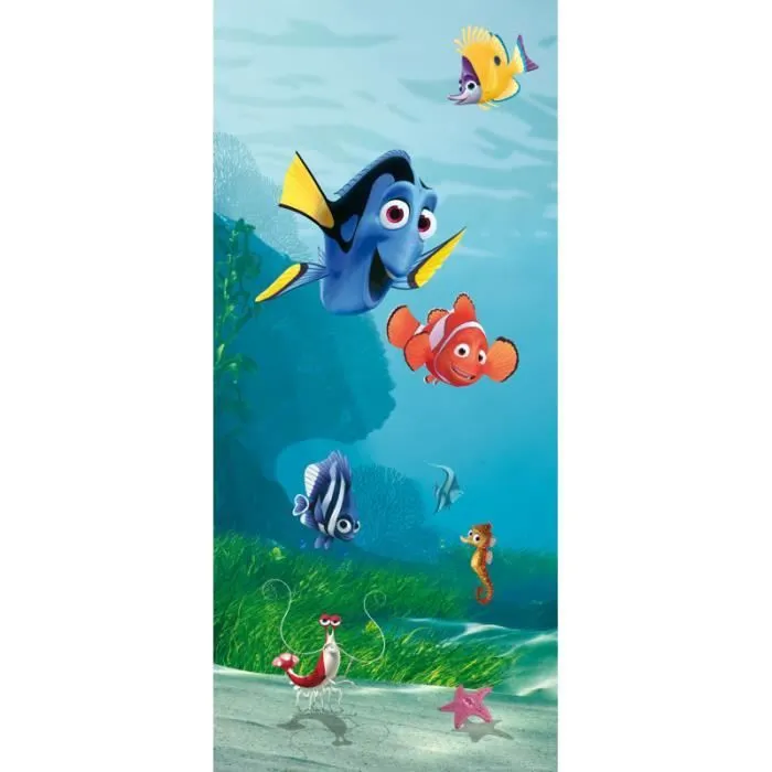 Poster géant - NEMO - 202x90 cm - Papier peint intissé - Multicolore - Mixte-1