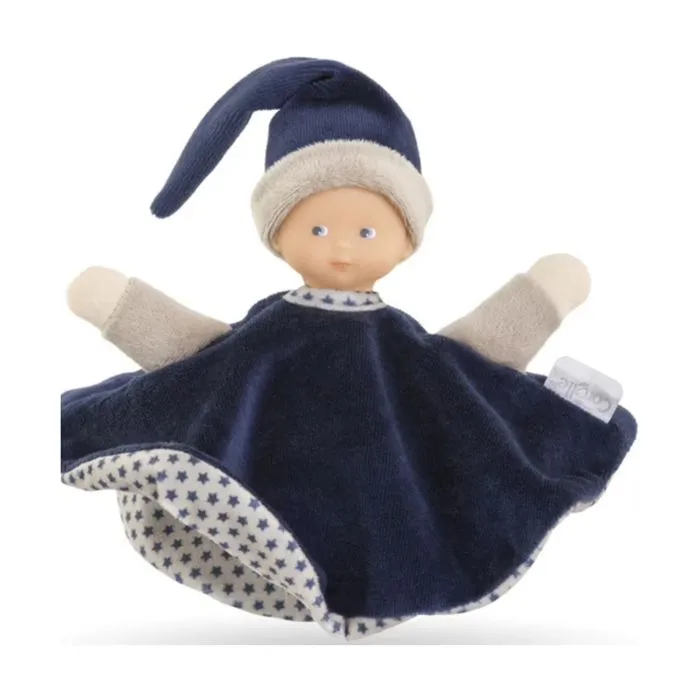 Doudou - Corolle - Tidoudou bleu marine rêves - Doux - Léger - Idéal pour bébé-0