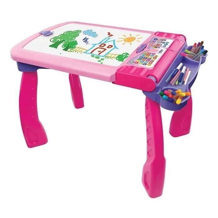 Chevalet Interactif 3 en 1 VTECH - Rose - Pour Fille - A partir de 3 ans-1