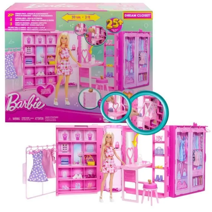 Barbie-Dressing de Rêve-Coffret HXD58-0