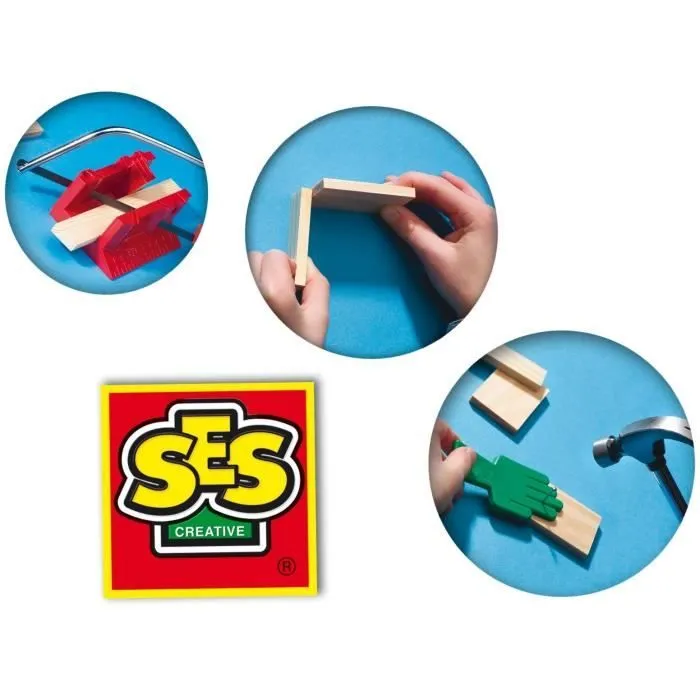 Atelier de menuiserie grande - SES CREATIVE - Kit complet - Jouets en bois-2