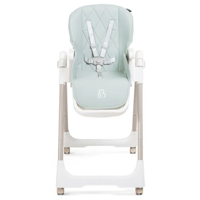 Bebelissimo - Chaise haute évolutive bébé - Pliable - Compacte - Réglable hauteur - De 6 mois à 3 ans (15kg) - vert-2