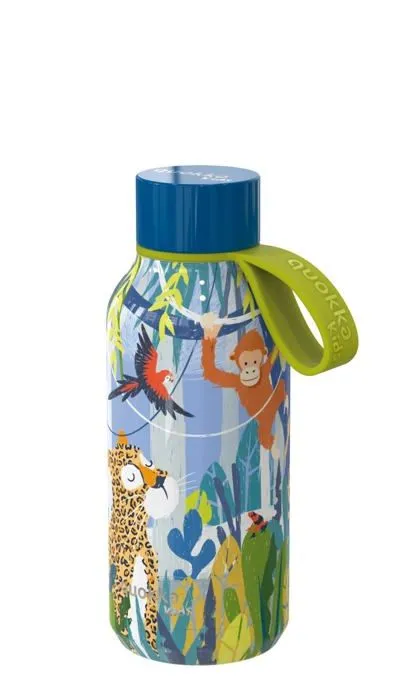Biberon - pieces detachees biberon Quokka KIDS SOLID JUNGLE | BOUTEILLE FABRIQUEE EN ECOZEN 570 ML-0
