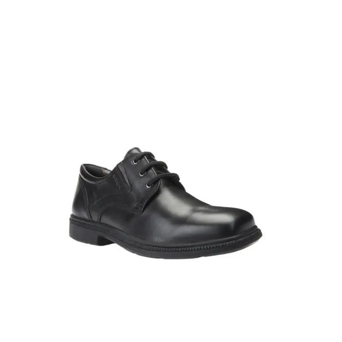 Geox J Federico M Chaussures d'école in Cuir pour Garcon Brogue Noir-3
