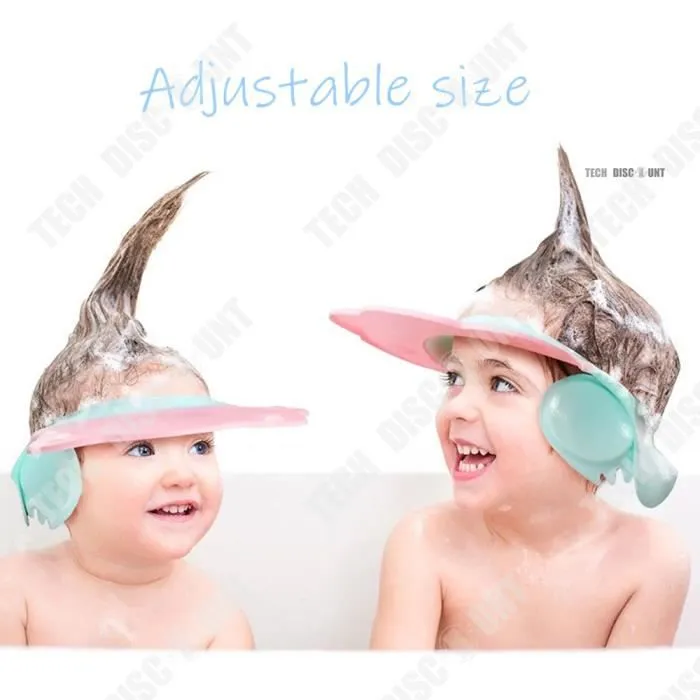 visière bain enfant bebe douche salle de bain protection oreille imperméable hygiène waterproof cheveux sec fille garçon visage sec-2