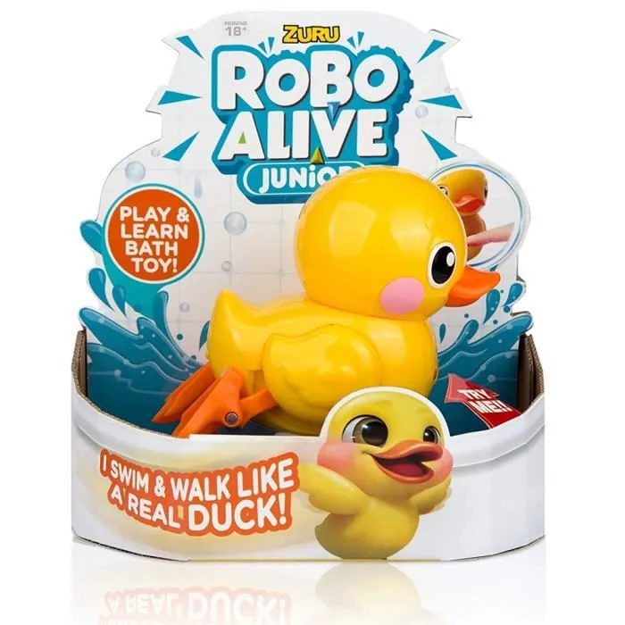 Jouet de bain à piles Little Duck Junior Robo Alive
