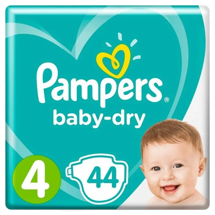 Couches baby dry T4 x 44 Pampers-0