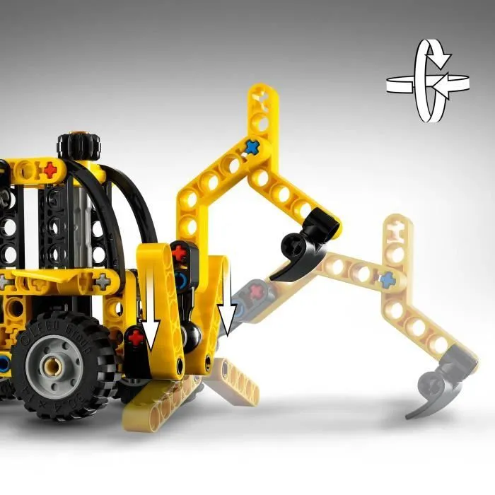 LEGO Technic 42197 Le tractopelle - Jeu de construction et cadeau pour garçon dès 7 ans-3