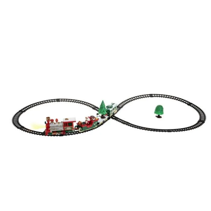 Train Électrique Musical "Noël" 39cm Multicolore-0