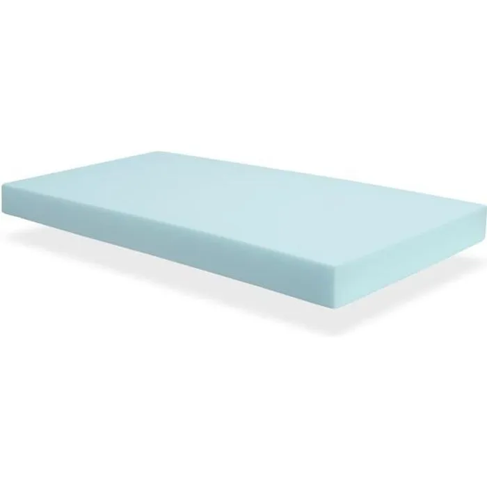 Piece Mousse matelas d'ameublement 80x120 cm epaisseur 10 cm - Densité HR 23 Kg - Idéal pour la fabrication de meubles-0