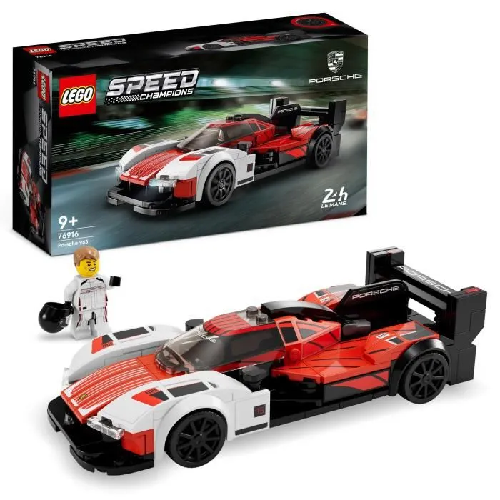 LEGO® Speed Champions 76916 Porsche 963, Kit de Maquette de Voiture de Course, Jouet pour Enfants