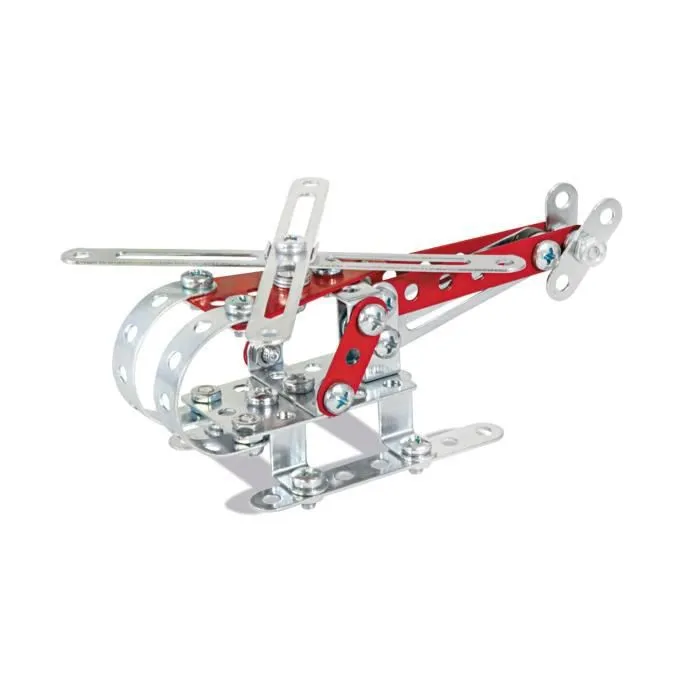 Jeu de construction pompiers en acier argent/rouge - EITECH - 192 pièces-2