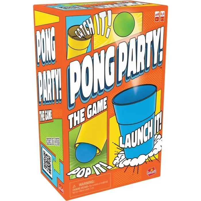 Jeu d'ambiance - GOLIATH - Pong Party - Balles de ping pong rebondissantes - Pour adultes et enfants-0
