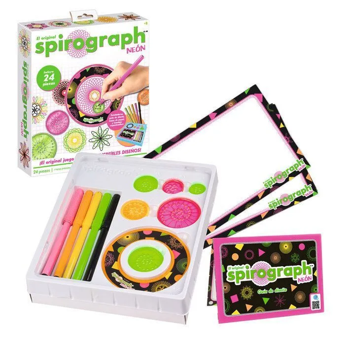 Party town Spirograph Neon Spirographe Enfant 8 Ans Mandala Designer Kit Mandala Enfant Kit Dessin Enfant Jeu Creatif Fille 8 Ans-0