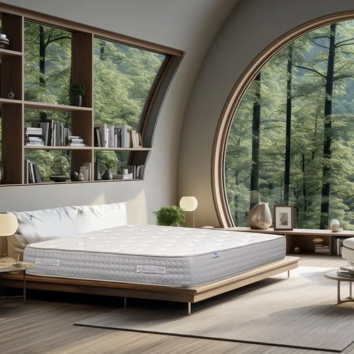 Matelas 90x190 cm,Purlux,26cm,latex,mousse haute densité,ferme,indépendance du couchage,face été/hiver-1