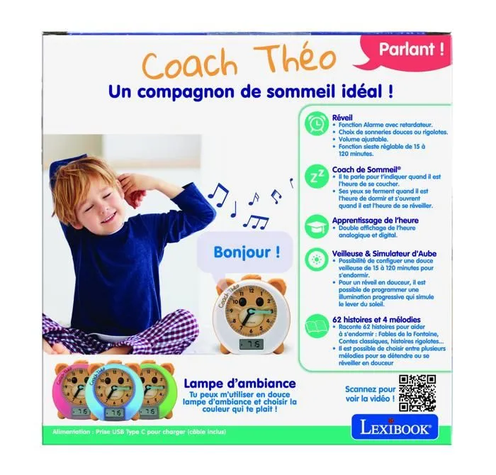 THEO mon Réveil Éducatif Coach de Sommeil avec Conteur d'Histoires et Lumières (version FR)-5
