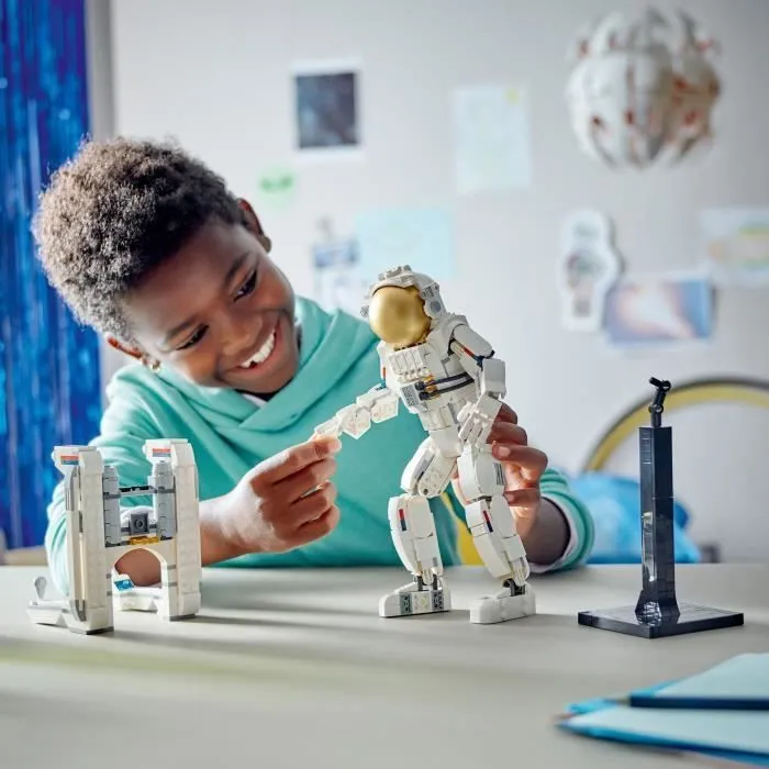 LEGO® 31152 Creator 3en1 L’Astronaute dans l’Espace, Jouet de Construction avec Chien et Navette Spatiale, Décoration-4