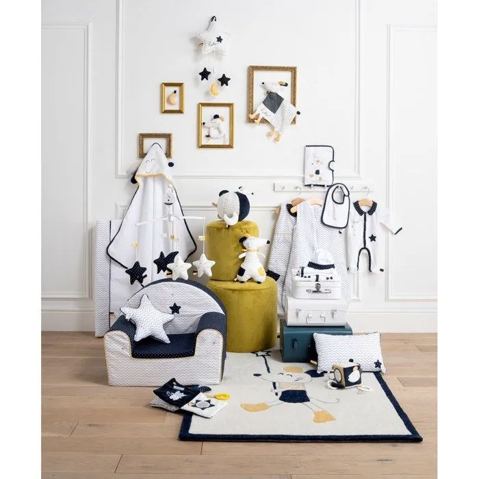 Bavoirs lot de 2 en coton blanc-3