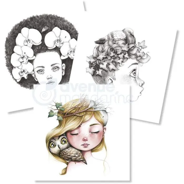 Carnet de coloriage - Wild - Wild 3 - 28 visages - Adulte - Mixte-1