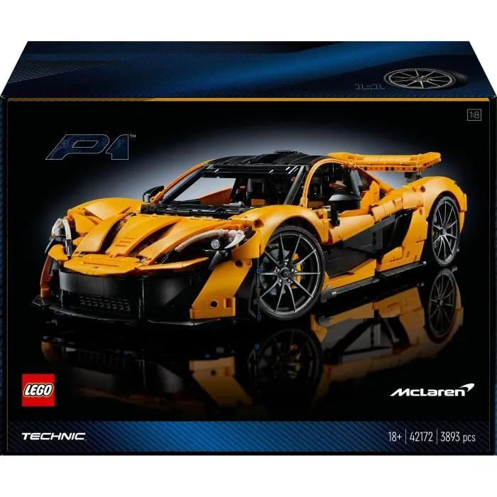 LEGO® Technic 42172 McLaren P1 -Kit Maquette Hypercar pour Adultes Passionnés de Véhicules-5