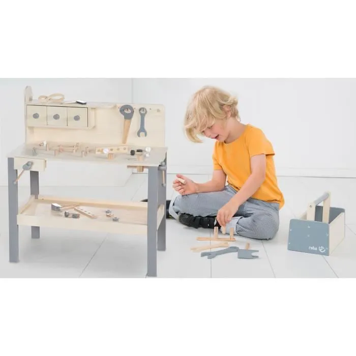 Établi pour Enfant en Bois - ROBA - Atelier de Bricolage-3