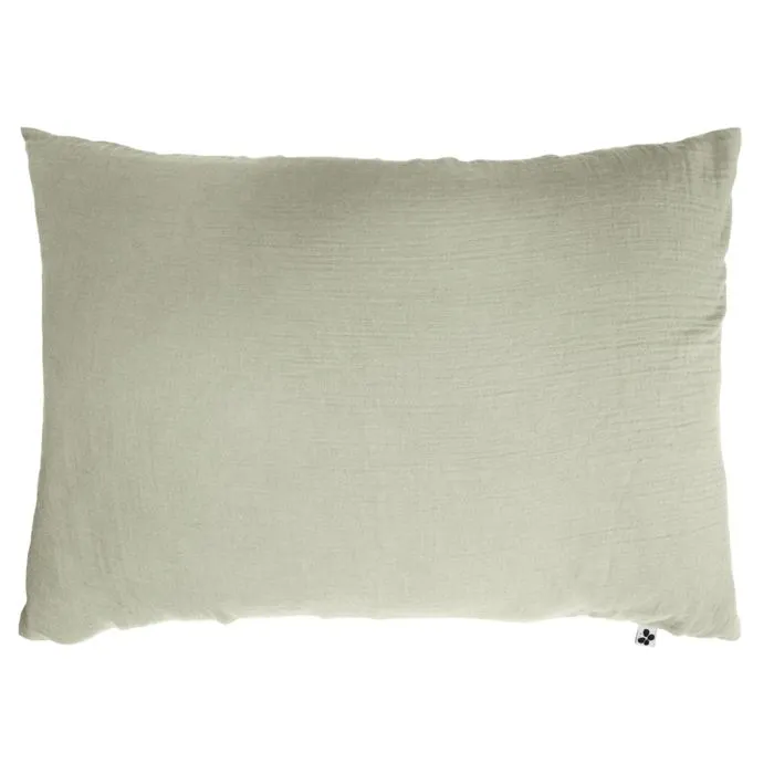 Pack gaze de coton parure de couette 260X240 cm + drap housse 160X200 + 2 taies 50X70  Vert-2