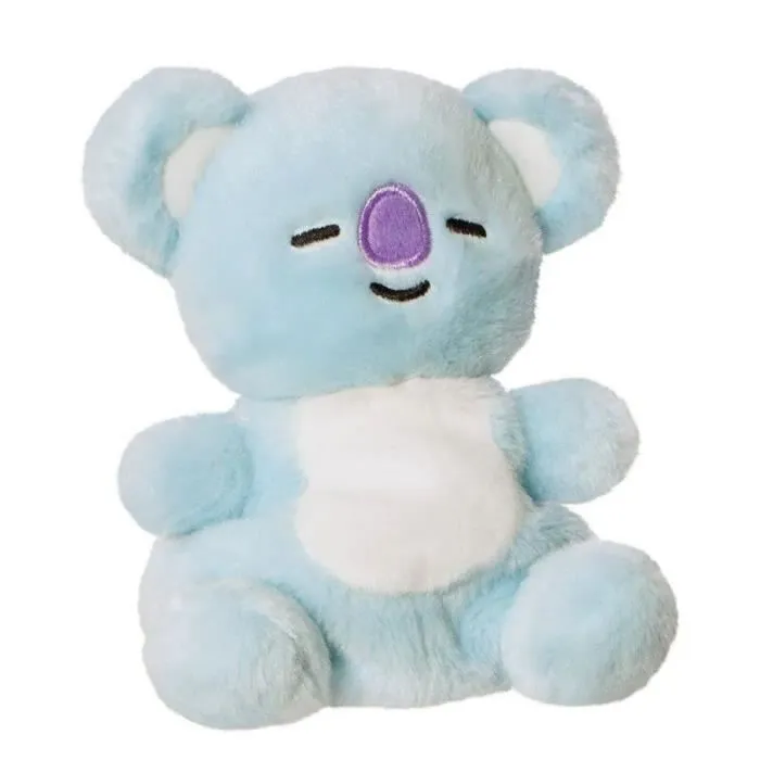 Peluche Mascotte KOYA Palm Pals - Line Friends - 13 cm - Blanc - Bleu - Enfant-1