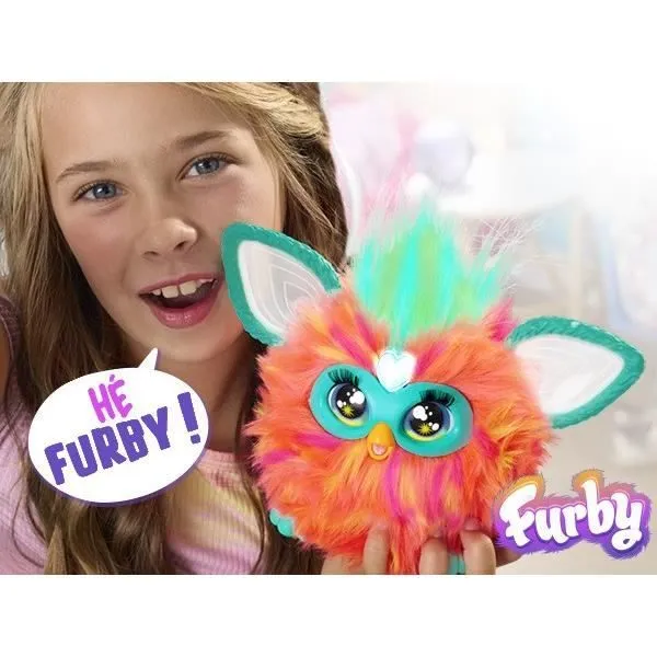 Furby corail, 15 accessoires, peluche interactive pour filles et garçons, animatronique activé par la voix, à partir de 6 ans-2
